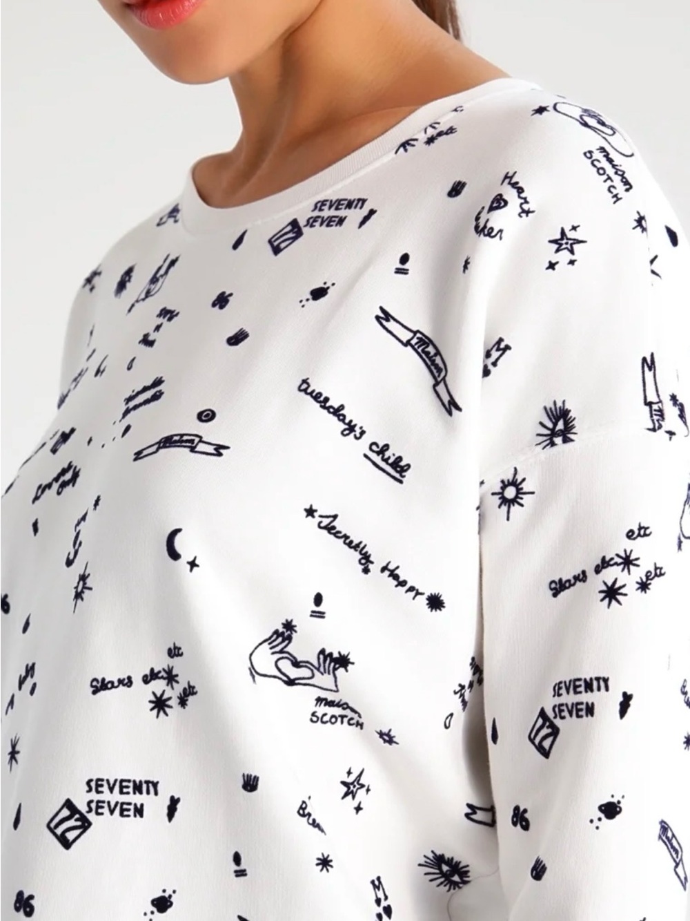 Scotch & Soda All-Over Printed Sweatshirt (Sz P/XS)